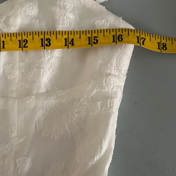 Princess Polly New Chapters Broderie Mini Dress White Floral Embroidery Size 8 - Picture 9 of 12